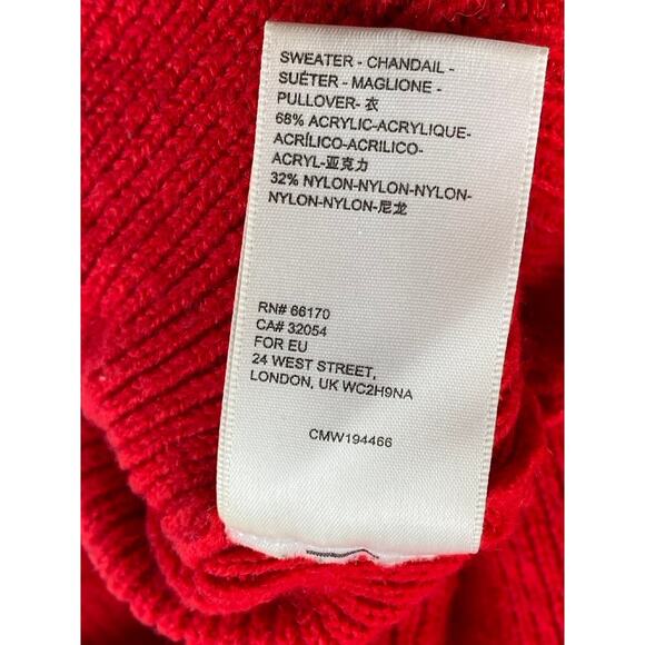 URBAN OUTFITTERS Women's Red Knit Turtleneck Long Sleeve Cropped Sweater SZ XS - Picture 9 of 10